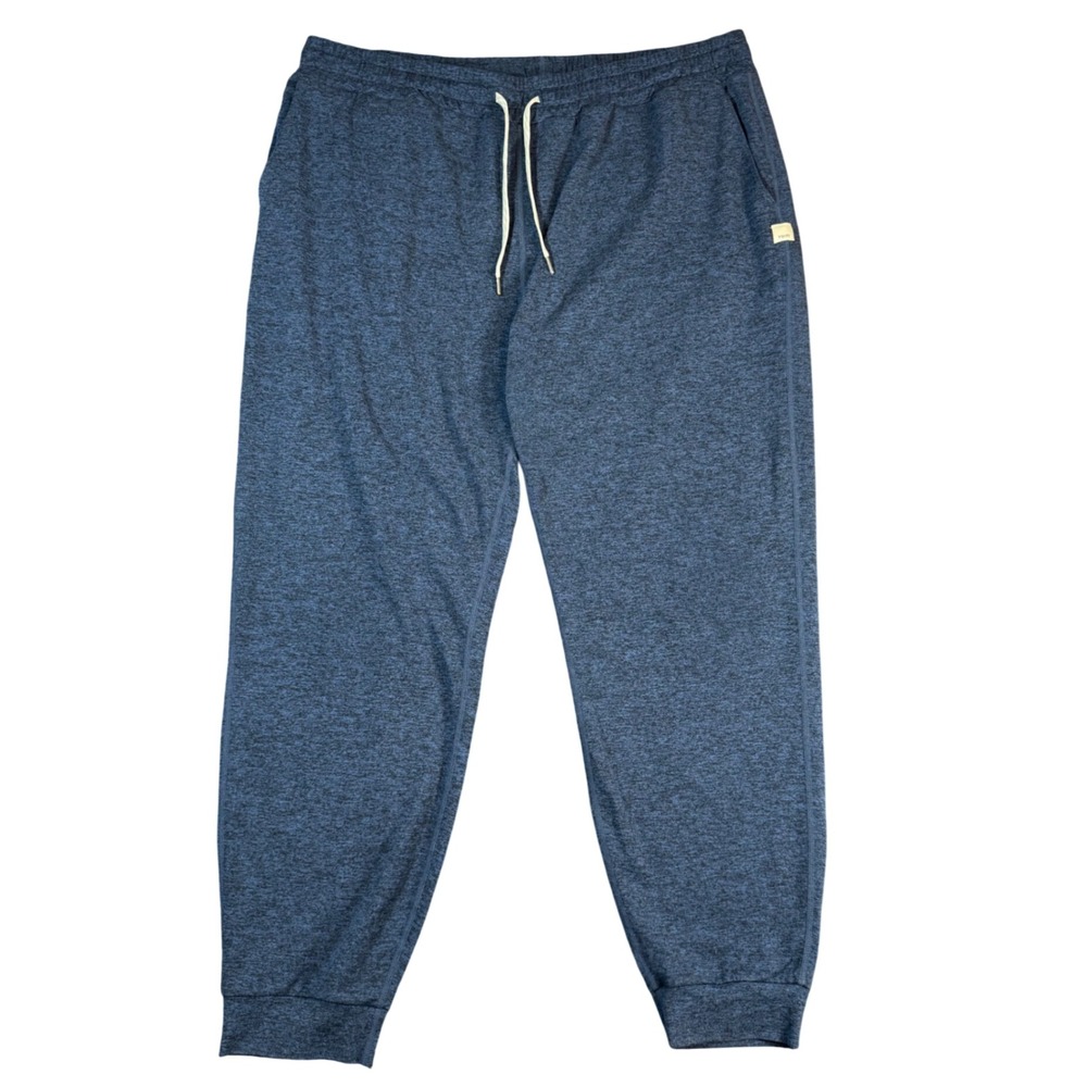 Vuori Ponto Performance Jogger Men XXL Blue Heather Knit Active Lounge Pants